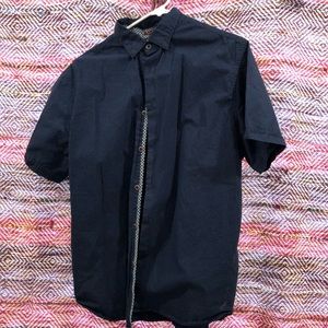 Blue Short Sleeve button up